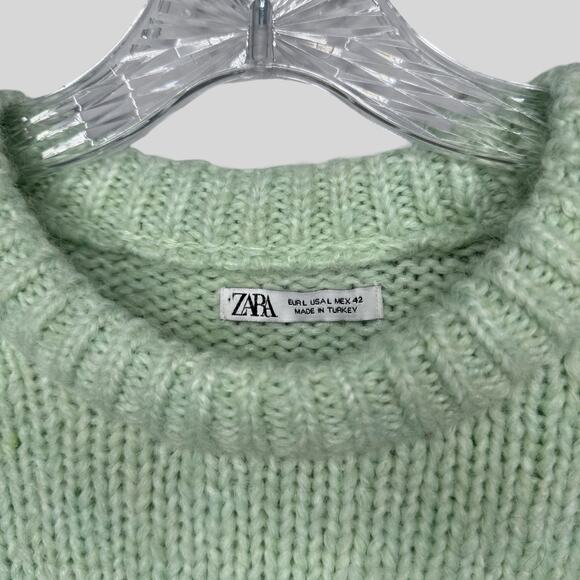 Zara Mint Green Sweater - Picture 2 of 3